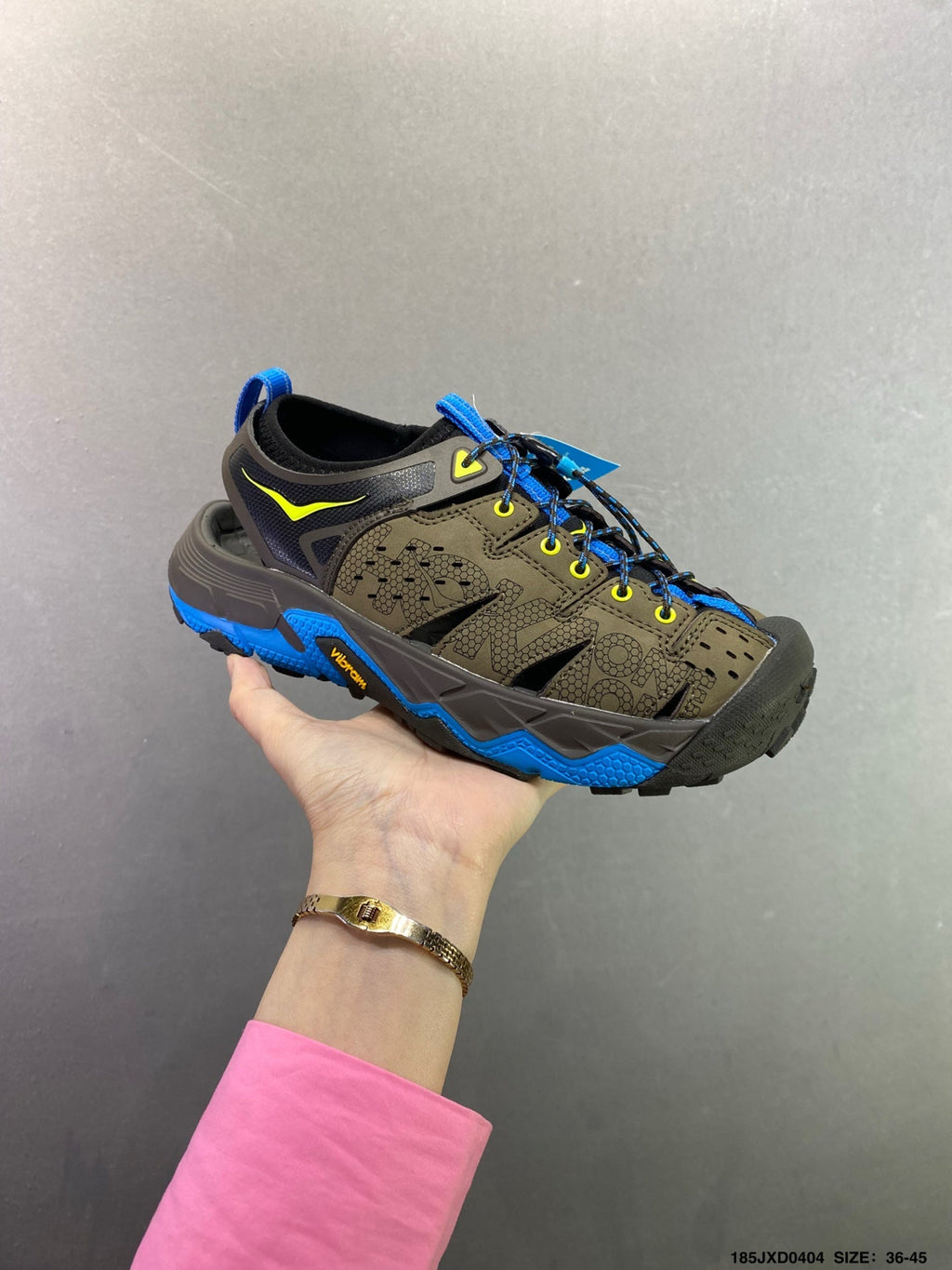 HOKA ONE ONE VIBRAM TOR TRAFA Comfortable, Non-Slip, Breathable Outdoor Trail Running Shoes--1016311