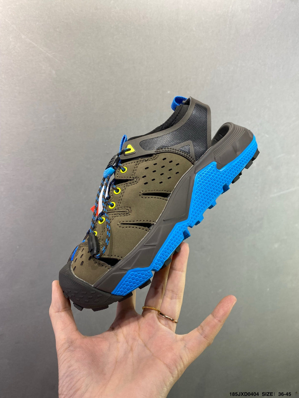 HOKA ONE ONE VIBRAM TOR TRAFA Comfortable, Non-Slip, Breathable Outdoor Trail Running Shoes--1016311