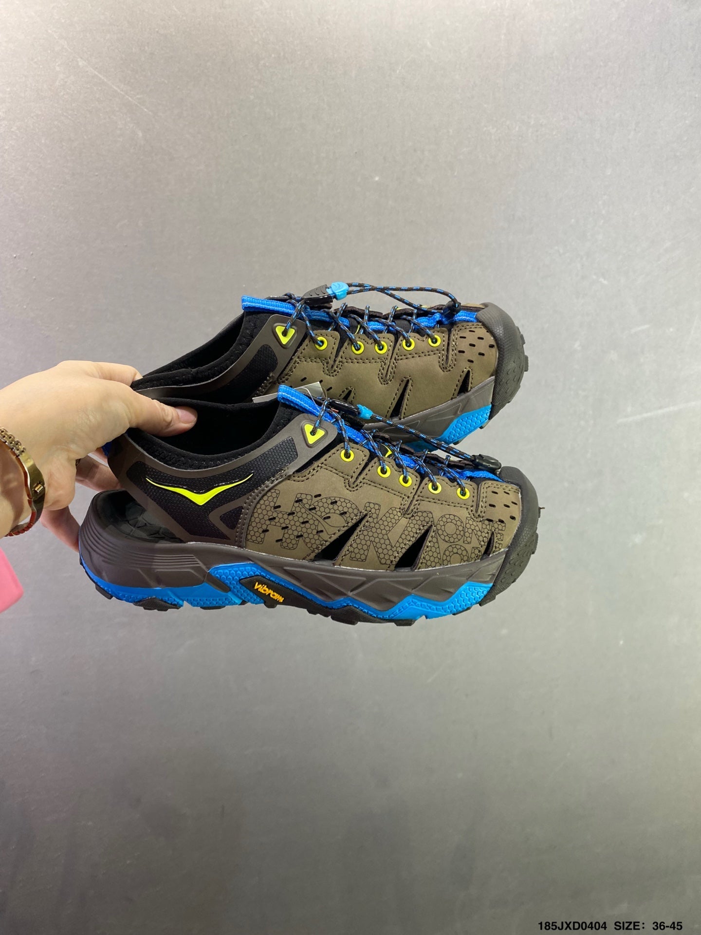 HOKA ONE ONE VIBRAM TOR TRAFA Comfortable, Non-Slip, Breathable Outdoor Trail Running Shoes--1016311