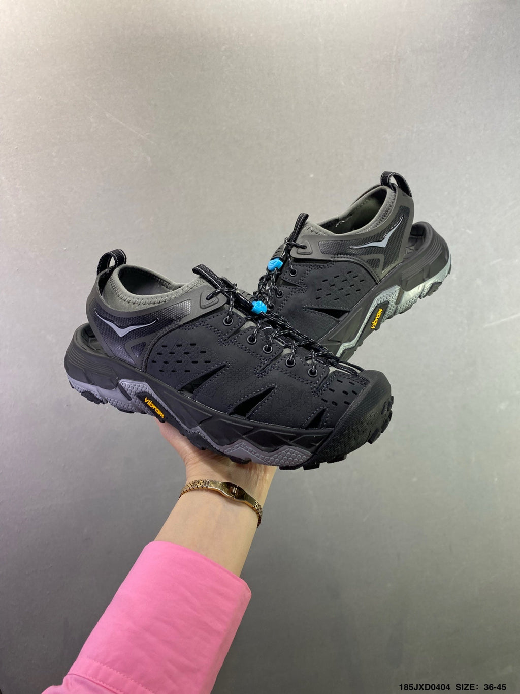HOKA ONE ONE VIBRAM TOR TRAFA Comfortable, Non-Slip, Breathable Outdoor Trail Running Shoes--1016311-1