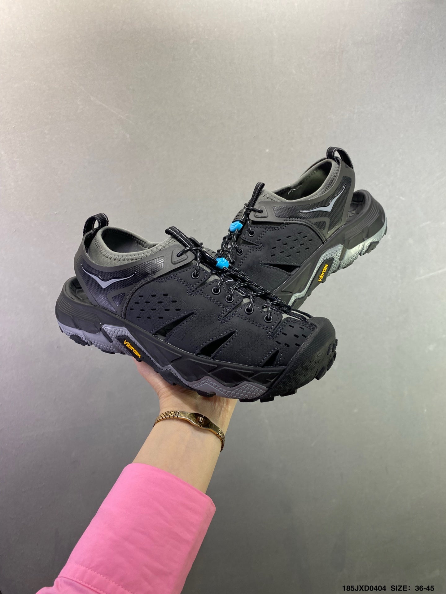 HOKA ONE ONE VIBRAM TOR TRAFA Comfortable, Non-Slip, Breathable Outdoor Trail Running Shoes--1016311-1