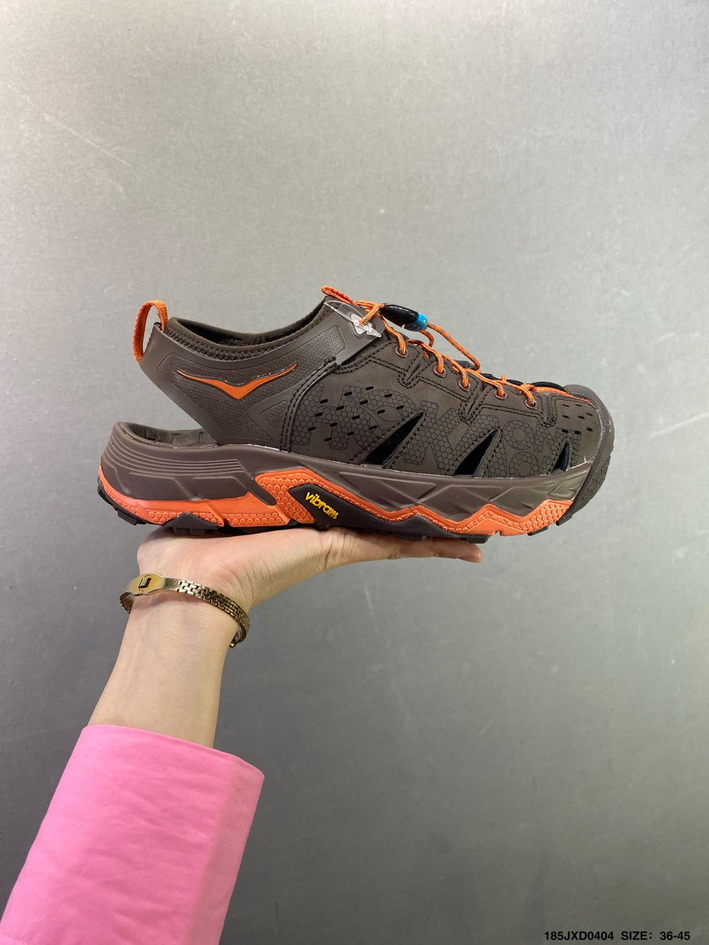 HOKA ONE ONE VIBRAM TOR TRAFA Comfortable, Non-Slip, Breathable Outdoor Trail Running Shoes--1016311-2