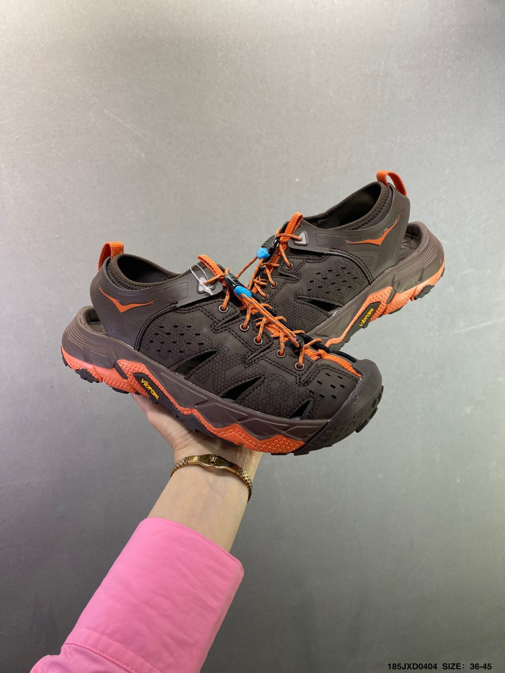 HOKA ONE ONE VIBRAM TOR TRAFA Comfortable, Non-Slip, Breathable Outdoor Trail Running Shoes--1016311-2