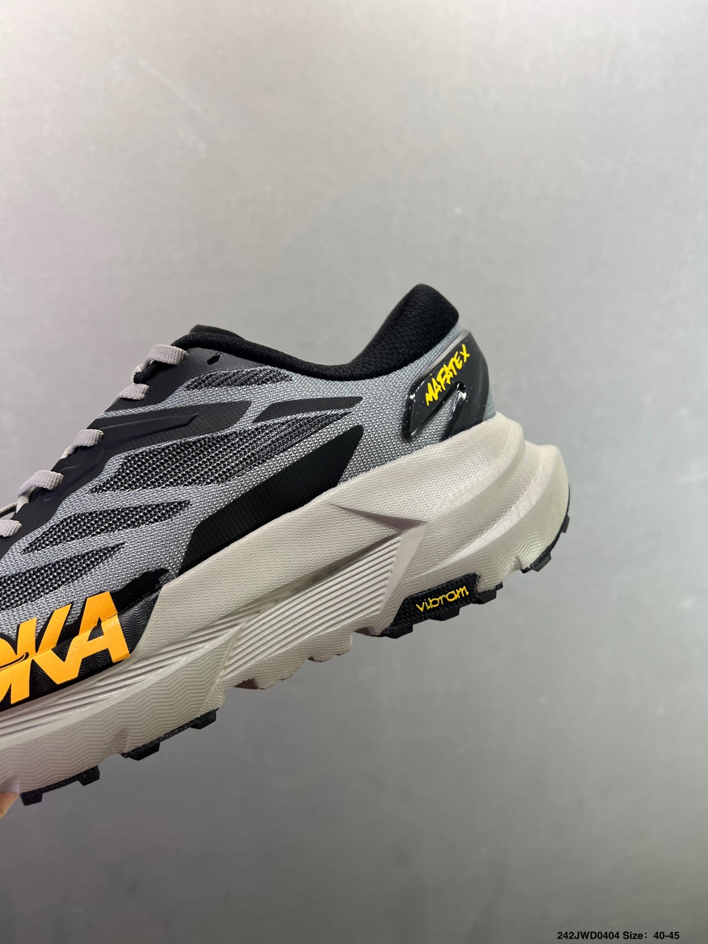 HOKA ONE ONE VIBRAM TOR TRAFA Comfortable, Non-Slip, Breathable Outdoor Trail Running Shoes--1016311-3