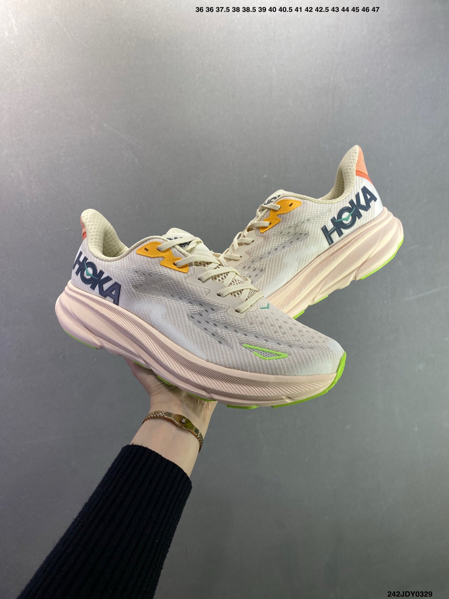 HOKA M CLIFTON 9 New Colorway Mesh Breathable Road Running Shoes--1127896