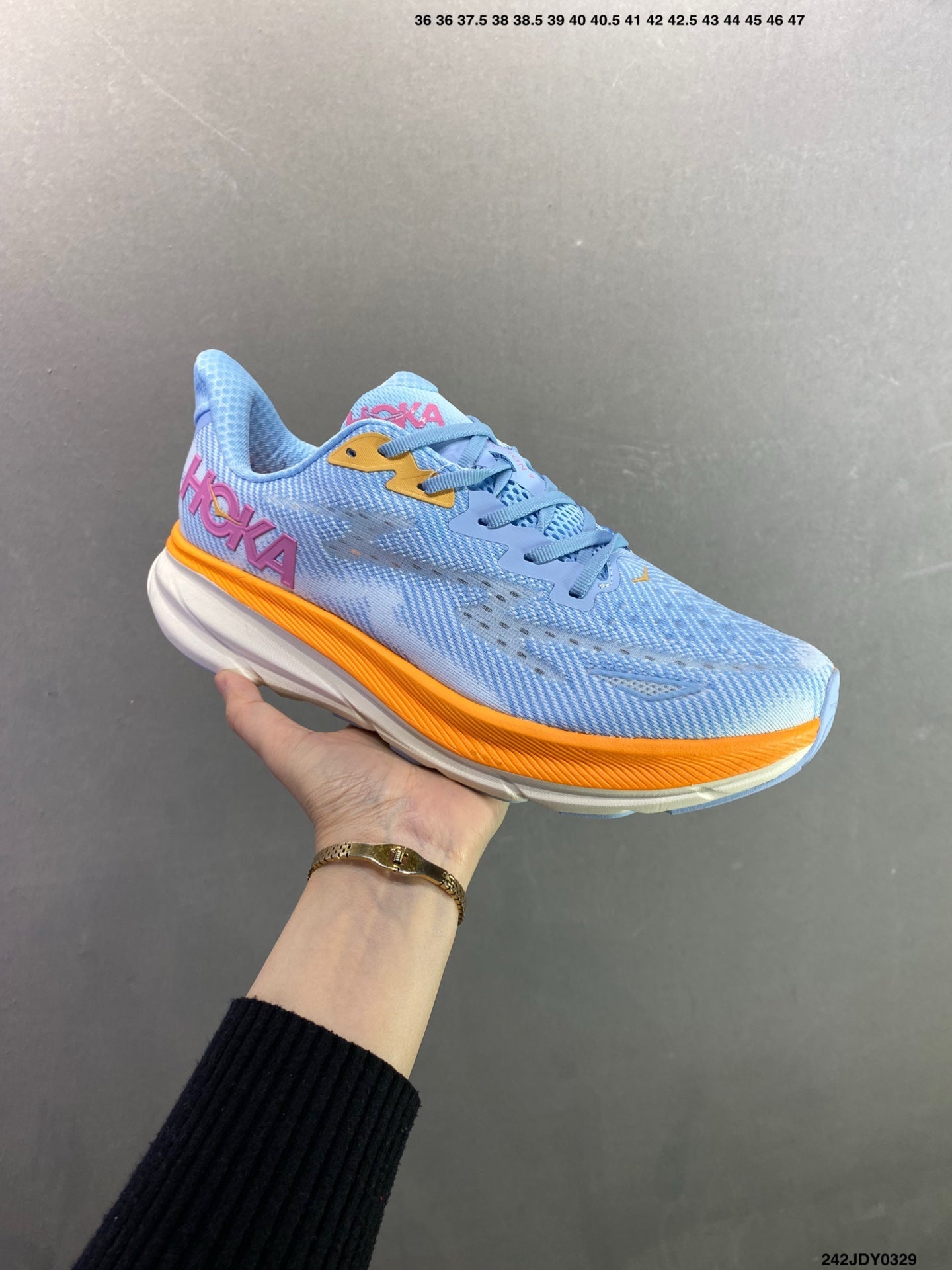 HOKA M CLIFTON 9 New Colorway Mesh Breathable Road Running Shoes--1127896 -4
