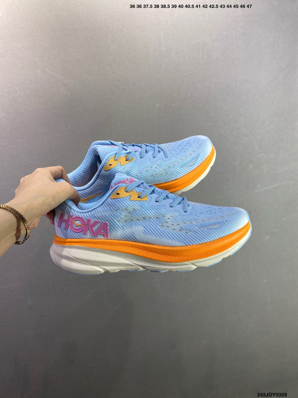 HOKA M CLIFTON 9 New Colorway Mesh Breathable Road Running Shoes--1127896 -4