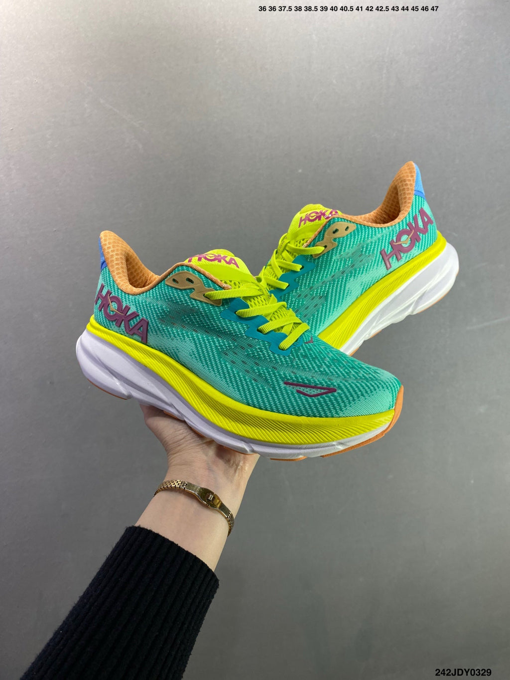 HOKA M CLIFTON 9 New Colorway Mesh Breathable Road Running Shoes--1127896 -12