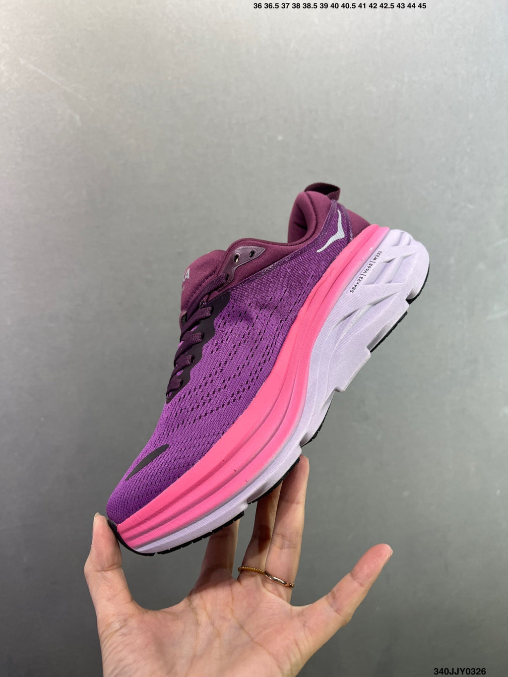 HOKA ONE ONE Bondi 8 Low Thick Sole Lightweight Casual Running Shoes --1127953