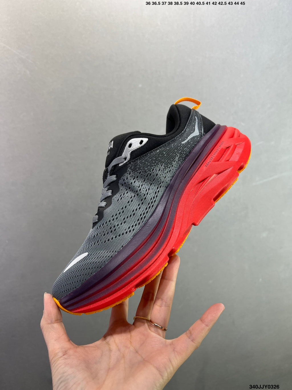 HOKA ONE ONE Bondi 8 Low Thick Sole Lightweight Casual Running Shoes --1127953 -2
