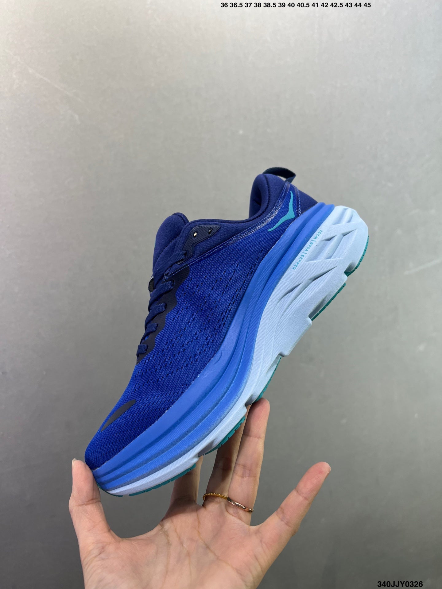 HOKA ONE ONE Bondi 8 Low Thick Sole Lightweight Casual Running Shoes --1127953 -4