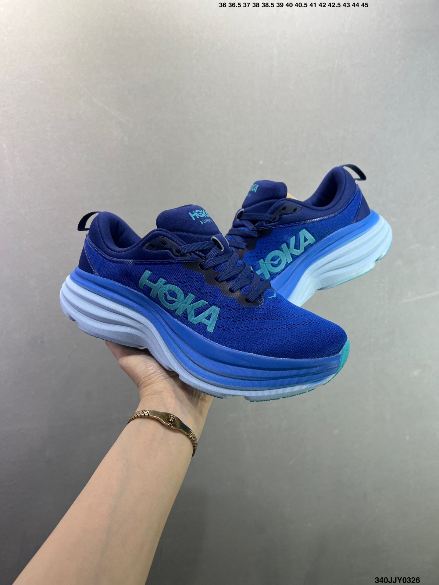HOKA ONE ONE Bondi 8 Low Thick Sole Lightweight Casual Running Shoes --1127953 -4